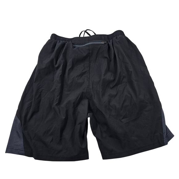 Baleaf sz L Men's 7" Running Shorts with breif Liner black zip pocket vented - Picture 4 of 9